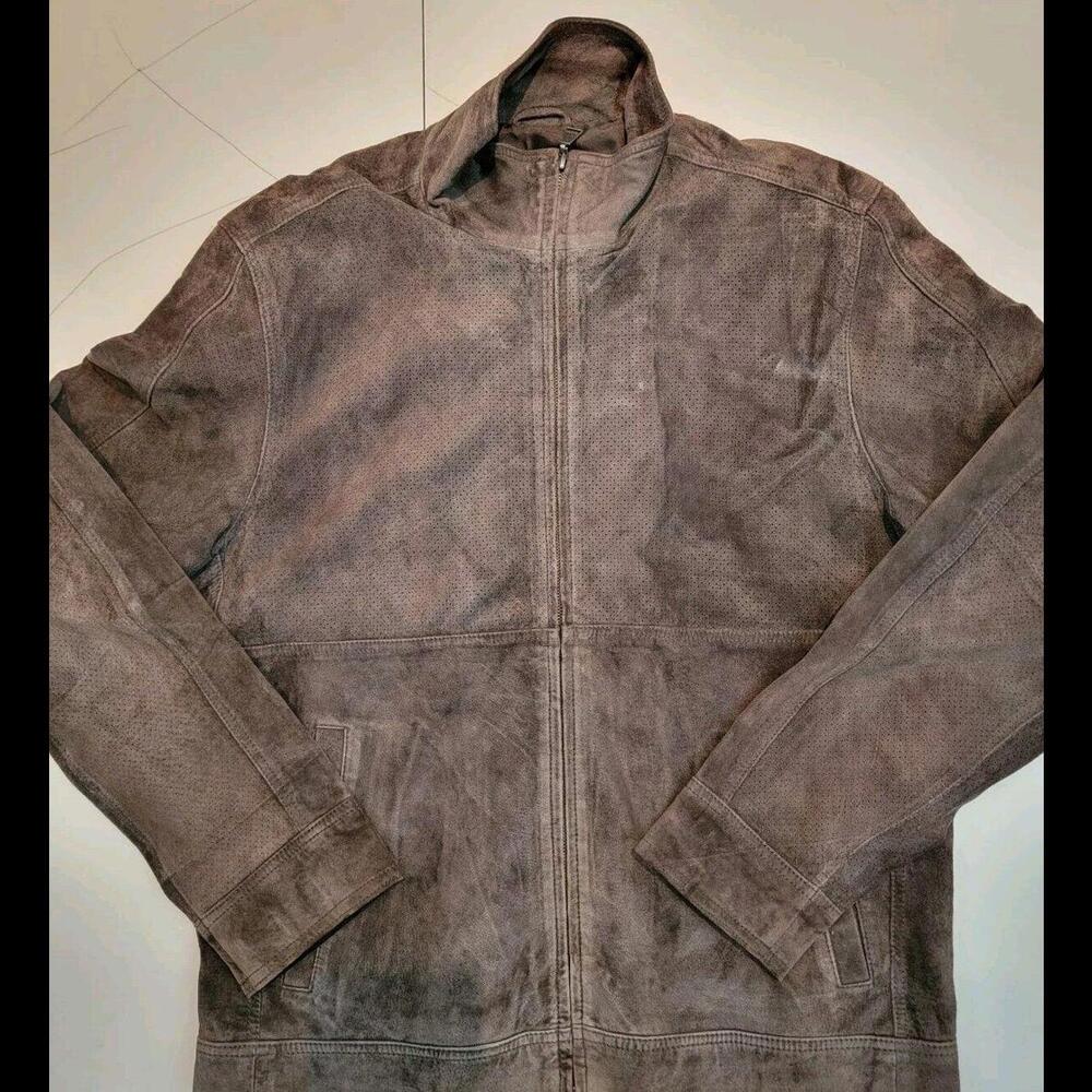 Calvin Klein Leather Zipper Jacket